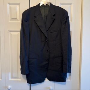 Canali Navy Men's Tuxedo Suit, Blazer with Pants, Size 56L, Made in Italy